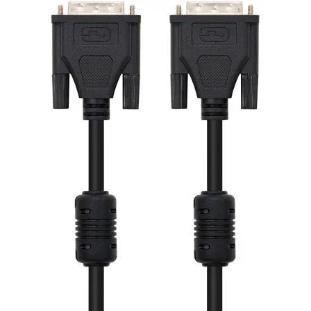 Nanocable Cable DVI Dual Link 24+1 Macho-Macho 1,8m Negro